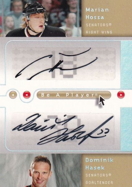 AUTO karta HOSSA/HAŠEK 05-06 BAP Dual Signatures číslo D-HH